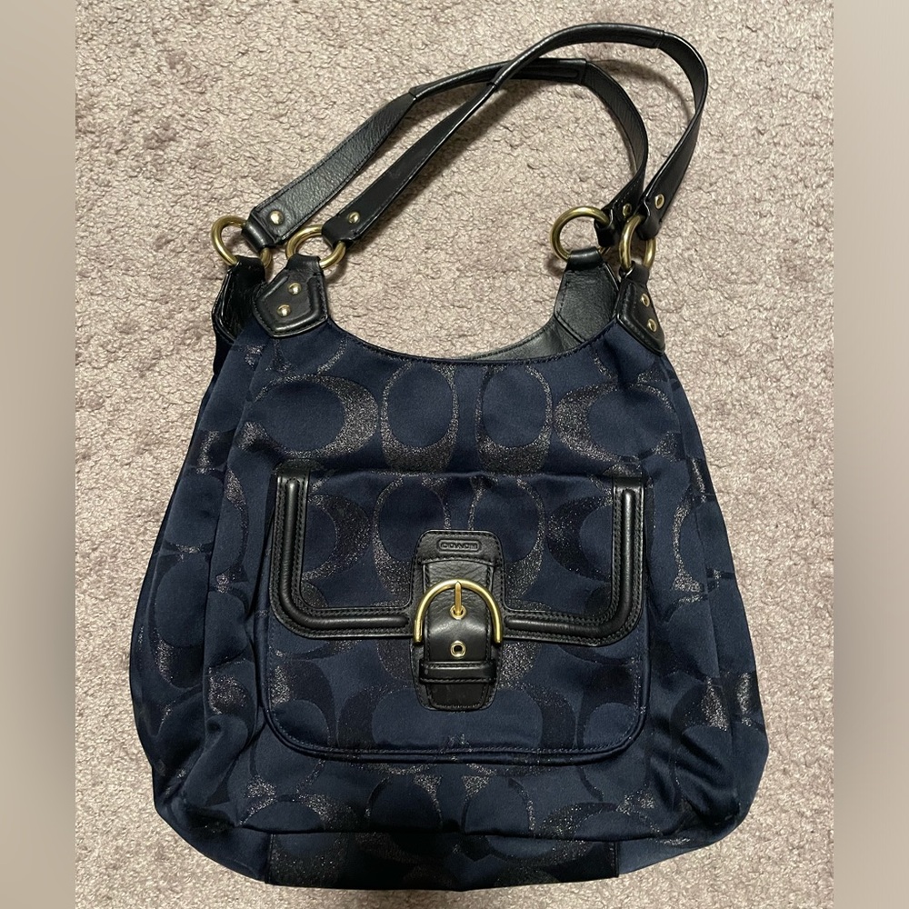 Navy Coach Purse